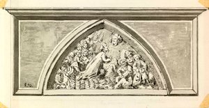 Tympanum of the Parish Church Portal in Kranj by Ladislav Benesch